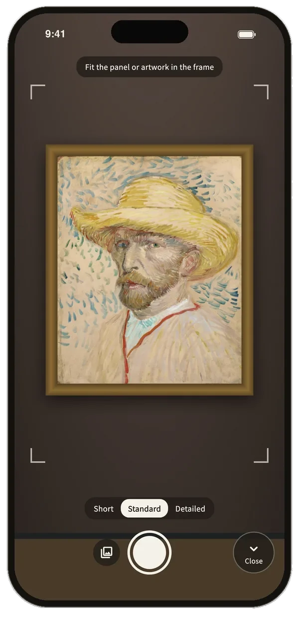 Capturing an artwork without a label